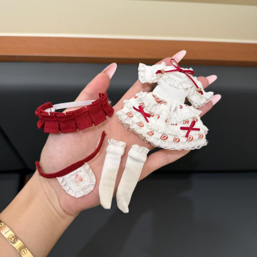 适配ob11娃衣樱桃甜仆套餐8分12分bjd娃娃衣服【不含玩偶】