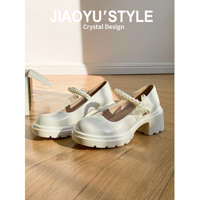 【退换包邮】真皮玛丽珍女鞋