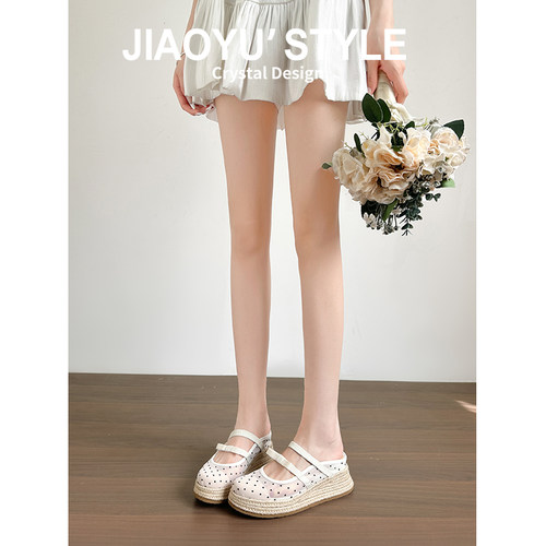 【免费试穿现货秒发】羊皮凉拖