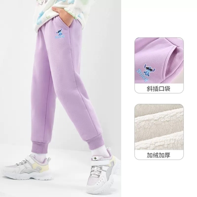 宝宝加绒裤男童女童冬季加厚长裤新款纯棉保暖运动中大童休闲裤