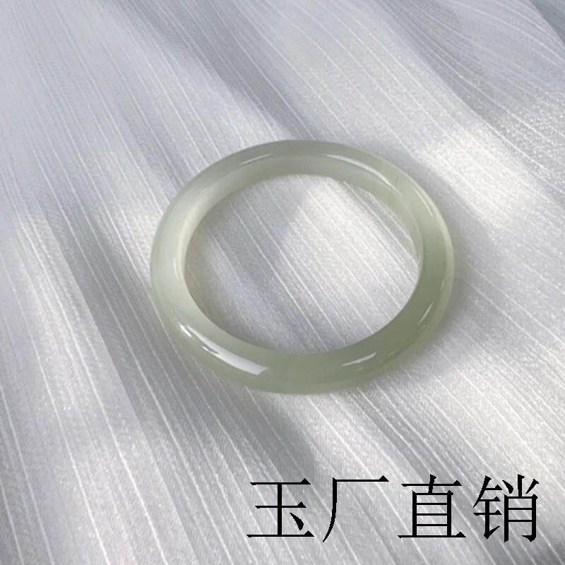 精心挑选冰晴底玉镯子正圈精品手镯气质油润玛瑙玉髓晴水色送礼