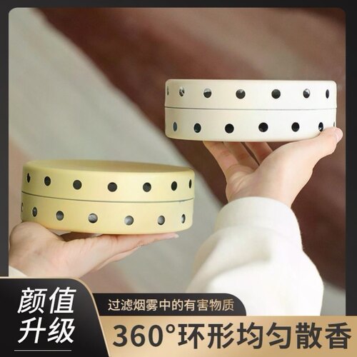 蚊香盘不锈钢带盖子香薰炉接灰架子蚊香托盘安全防蚊香盒子火家用