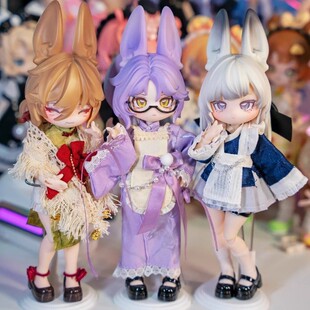 正版不可食用人偶跳月时间兔宝12分BJD盲盒可动可爱玩偶摆件手办