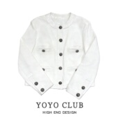 品牌折扣撞色小香风牛仔外套女2026春季 大码 韩系高级感百搭外套潮