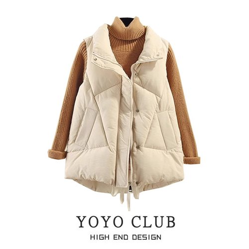 秋冬新品羽绒棉服无袖马夹面包服