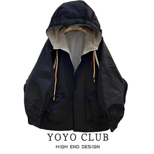 冲锋衣外套女2026春季 百搭时尚 宽松休闲上衣 韩版 品牌折扣胖MM大码