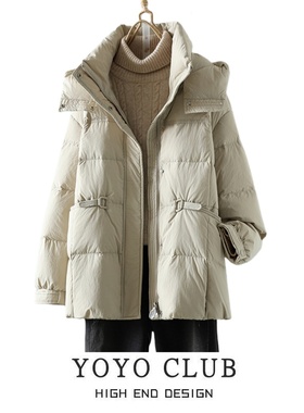 品牌折扣胖MM韩版宽松连帽外套女2025秋冬新款今年流行爆款棉服女