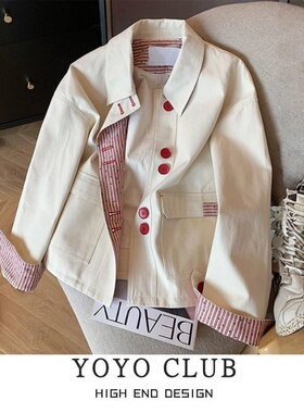 品牌折扣胖MM大码韩系设计感冲锋衣2026春季新款休闲百搭外套女潮