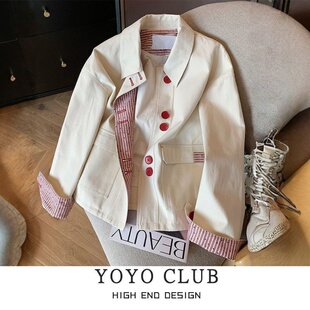 休闲百搭外套女潮 新款 品牌折扣胖MM大码 韩系设计感冲锋衣2026春季