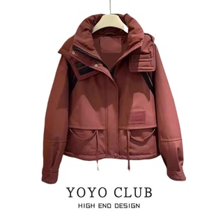 品牌折扣时尚拼接宽松休闲冲锋衣女装2025秋季新款百搭长袖外套女