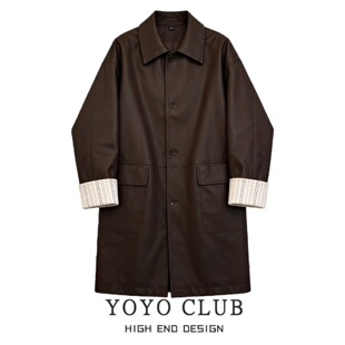 品牌折扣胖MM英伦风复古翻领冲锋衣女2026大码 时髦高级感设计外套