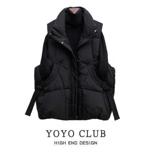 外穿显瘦宽松羽绒棉马甲韩系立领