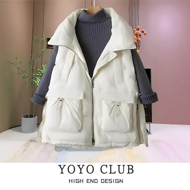 2025秋冬季洋气保暖时髦背心女潮