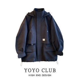 百搭工装 大码 风外套潮 高级感连帽冲锋衣女2026年春季 品牌折扣韩版