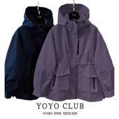 韩版 百搭外套2026春新款 宽松显瘦休闲冲锋衣 时尚 品牌折扣胖MM大码