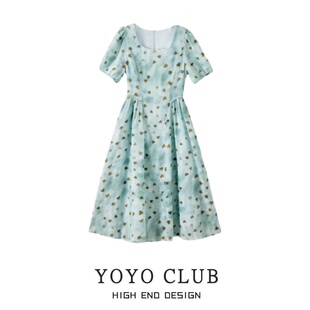 法式 品牌折扣胖MM大码 新款 连衣裙2026春季 高级感裙子 微胖巨好看