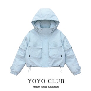 新款 冲锋衣女2026大码 连帽显瘦外套潮 时尚 品牌折扣欧货设计感大码