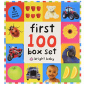 Box 书平装 Set 单词 Roger Priddy著Pr 字母 动物 现货 基础100套装 英文儿童绘本知识百科进口原版 100 First 数字 卡车