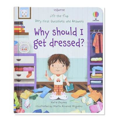【预售】【翻翻书】为什么我需要穿衣服英文儿童趣味进口原版外版书纸板书Why Should I Get Dressed?Katie Daynes Usborne child