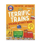 神奇机器 Book英文儿童趣味1 Trains Terrific Activity Amazing 3岁平装 进 Sticker 奇妙火车贴纸活动本 Machines 现货