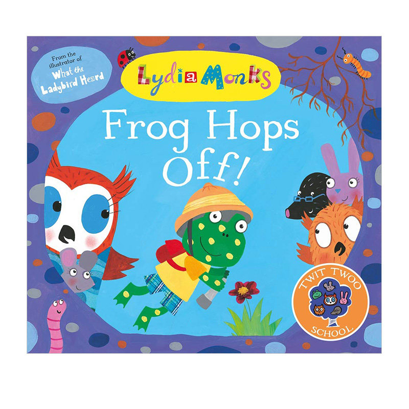 【预售】Frog Hops Off青蛙跳走了 Lydia Monks绘本英文原版儿童童书3-6岁进口图书书籍