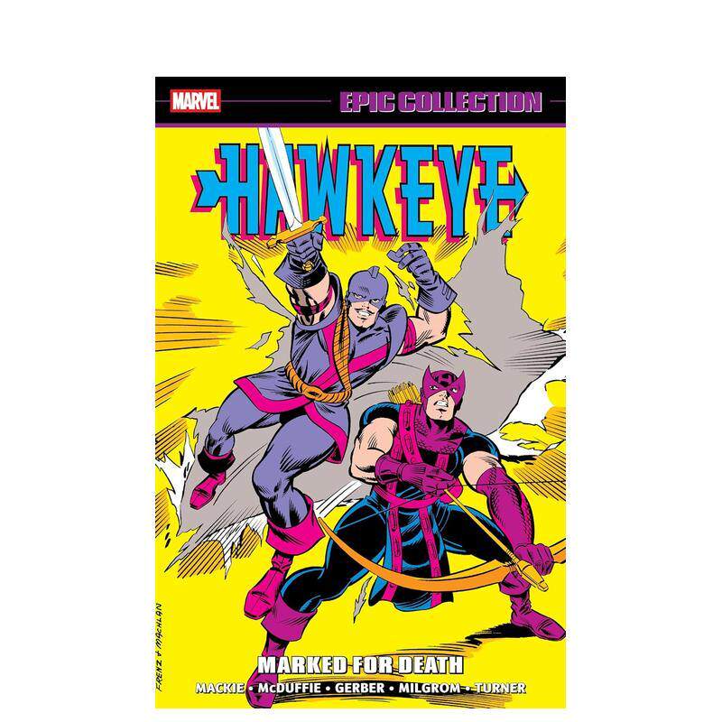 【预售】【Marvel】鹰眼史诗合集死亡标记Hawkeye Epic Collection: Marked For Death英文漫画图书Ron Frenz平装进口原版书97813