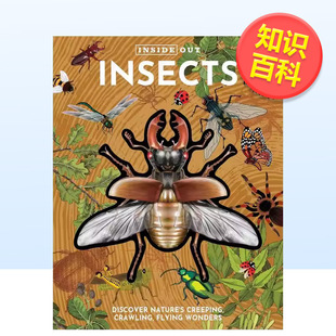 【里里外外】昆虫/地球/龙/蝴蝶/中世纪城堡森林霸王龙鲸鱼【Inside Out】Insects英文儿童绘本知识百科进口原版书Chartwell Books
