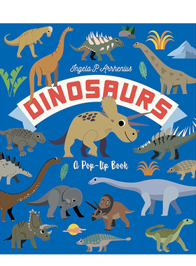 【现货】恐龙立体书英文儿童立体进口原版书精装Dinosaurs: A Pop-Up Book Candlewick Press Ingela P. Arrhenius