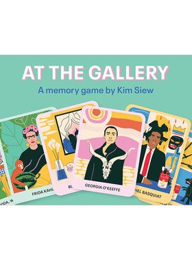 【现货】在画廊：艺术记忆游戏英文卡牌进口原版书At The Gallery: An Art Memory Game Kim Siew著Thames & Hudson Australi