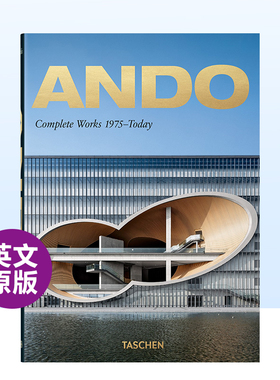 【现货】安藤忠雄作品全集1975年至今- Taschen40周年纪念版英文设计建筑师/工作室精装进口原版外版书籍【40th Anniversary Editi