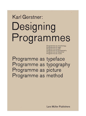 【预售】设计项目英文综合设计简装进口原版外版书籍Designing Programmes Karl Gerstner