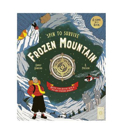 【现货】命运转盘独行阿尔卑斯【Spin to Survive】Frozen Mountain英文儿童绘本IP系列Emily Hawkins精装3-6岁Wide Eyed Edition