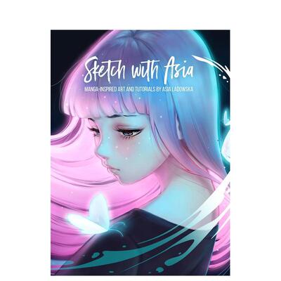 【现货】和艾莎一起创作Sketch with Asia英文插画原画设定集Asia Ladowska精装3dtotal Publishing进口原版书9781909414662