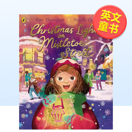 槲寄生街上的圣诞彩灯 Chri