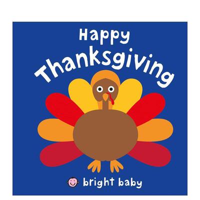 【现货】感恩节快乐Happy Thanksgiving英文儿童绘本节日庆典6-9岁Priddy  Roger进口原版书Priddy Books US9780312518714