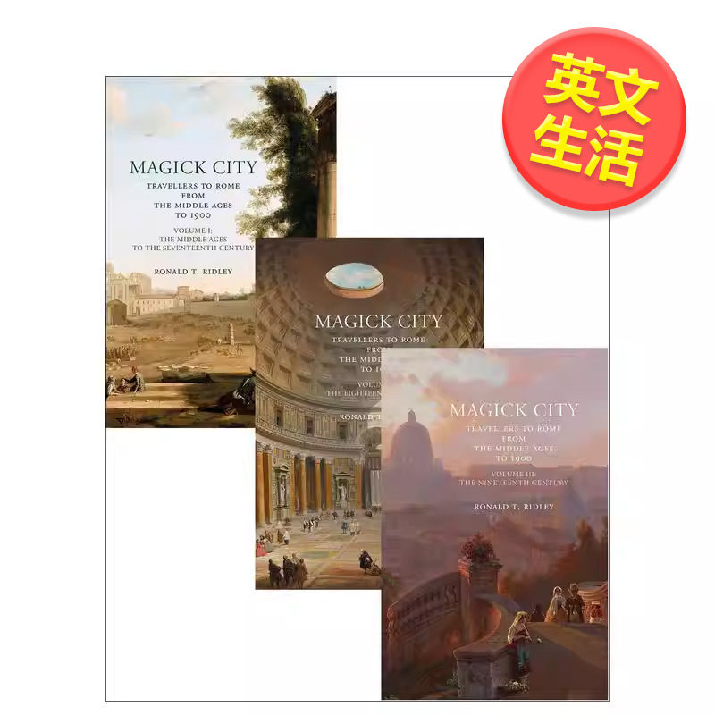 【预售】魔法之城中世纪至1900年间的罗马旅人Magick City英文生活旅行Ronald Ridley精装Pallas Athene进口原版书9781843682349