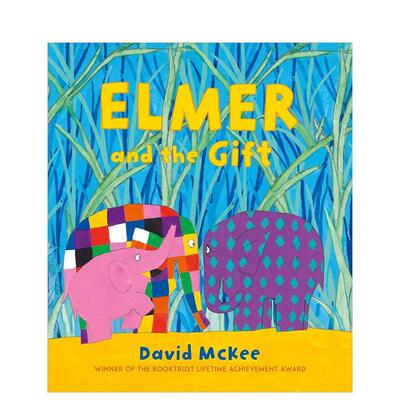 【预售】花格子大象和礼物 #Elmer #Harry Styles平装版Elmer and the Gift英文儿童绘本IP系列6-9岁平装David McKee进口原版书