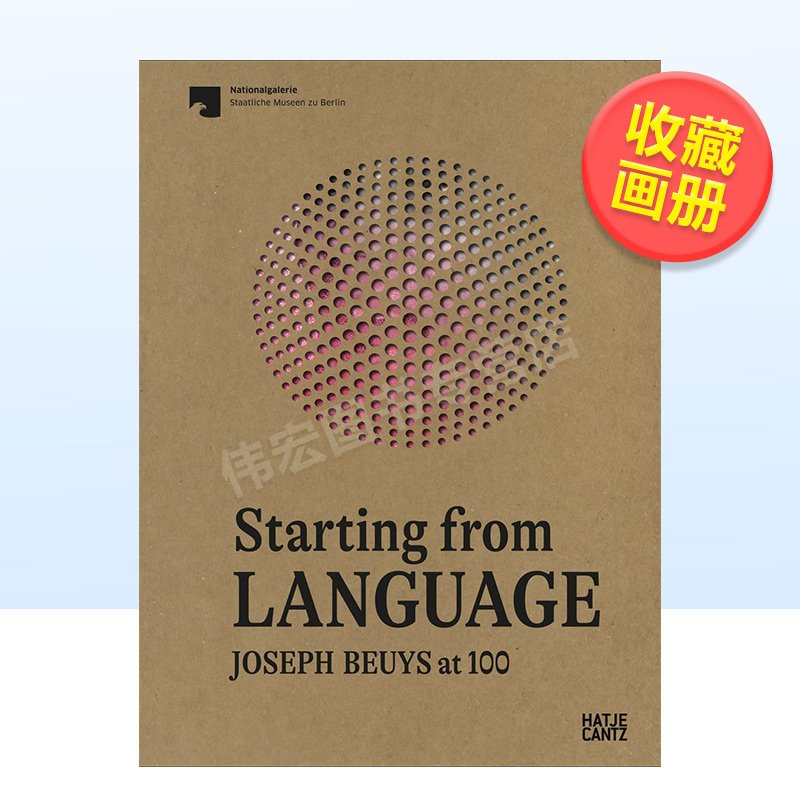 【预售】约瑟夫·博伊斯：从语言开始英文博物馆展览私人收藏画册进口原版外版书平装Starting From Language: Joseph Beuys at