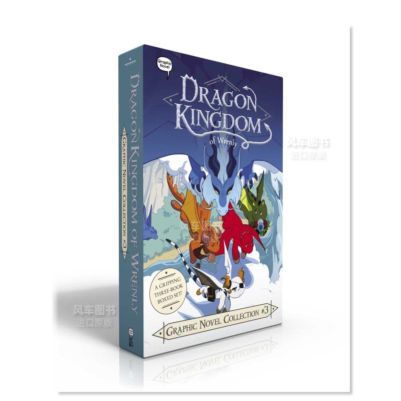 【预 售】龙之国Wrenly图文小说集#3(套组) Dragon Kingdom of Wrenly Graphic Novel Collection #3 (Boxed Set) 英文儿童漫画 原 书籍/杂志/报纸 艺术类原版书 原图主图