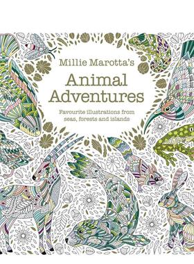 【预售】米莉马洛塔的动物历险记Millie Marotta's Animal Adventures英文儿童趣味Millie Marotta平装3-6岁Batsford进口原版书97