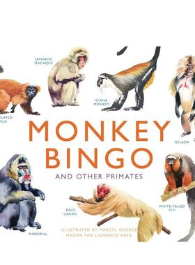 【现货】猴子宾戈游戏Monkey Bingo英文儿童趣味Marcel George平装Laurence King进口原版书9781786270795