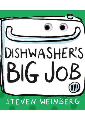 【现货】【任务】洗碗机的任务【The Big Jobs Books】Dishwasher's Big Job英文儿童趣味Steven Weinberg纸板书Roaring Brook进口
