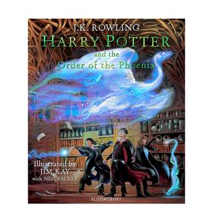 Harry Bloomsbury Kay精装 现货 哈利波特与凤凰社彩绘版 Phoenix英文青少年读物J.K. and Potter Jim the Rowling Order