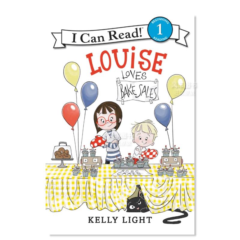 【现货】露易丝喜欢糕饼销售英文儿童分阶阅读进口原版书Louise Loves Bake Sales Light著Balzer & Bray出版