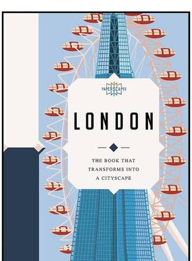 【现货】纸上风采伦敦礼物书【Paperscapes】London英文生活综合Sandra Lawrence精装Welbeck publishing进口原版书9780233005980
