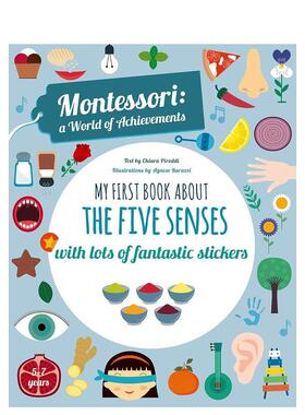 【预售】【蒙台梭利活动书】我的五感启蒙书【Montessori Activity Book】My First Book about the Five Senses英文儿童语言概念