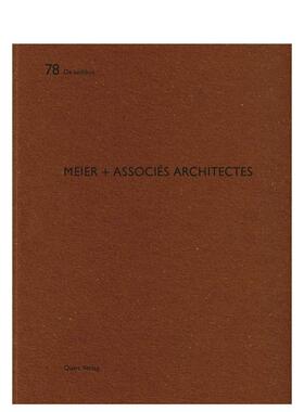 【预售】迈耶建筑事务所法文德文版本meier + associes architectes英文建筑设计建筑师工作室Heinz Wirz平装Quart Publishers进口