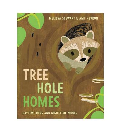 【现货】树洞之家Tree Hole Homes英文儿童绘本动物生态环保Stewart精装Random House 进口原版书9780593373309