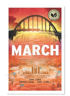 【预售】【IDW Publishing】游行三部曲套装英文漫画进口原版书盒装March  John Lewis; Andrew Aydin; Nate PowellIDW Publishing