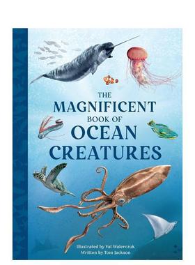 【预售】海洋瑰宝图鉴Magnificent Book of Ocean Creatures英文儿童绘本知识百科Tom Jackson精装Weldon Owen进口原版书97988867